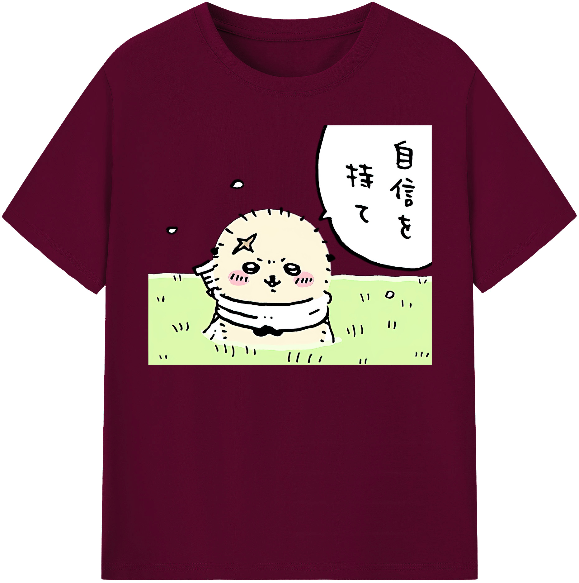 （画像用） ちいかわ ラッコ Chii-kawa Sea otter レディースカジュアルプリントTシャツ（綿100％）